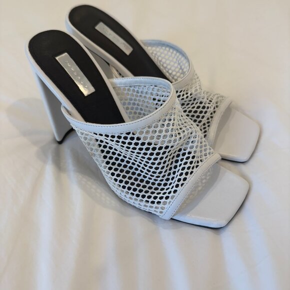 Topshop Mesh Mule Heels - Picture 1 of 5